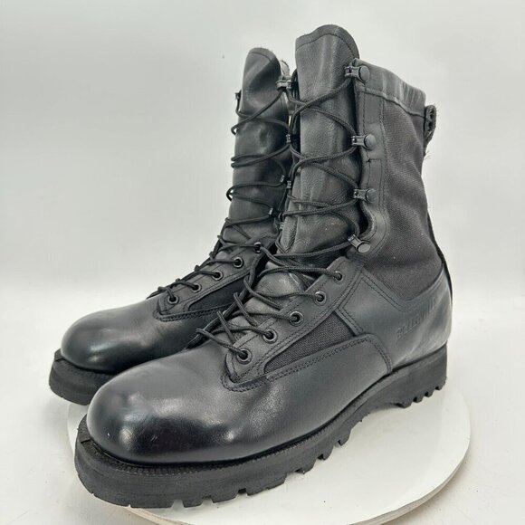 Belleville Men Size 12B Black Leather Goretex Waterproof Military Combat Boot - Picture 1 of 14